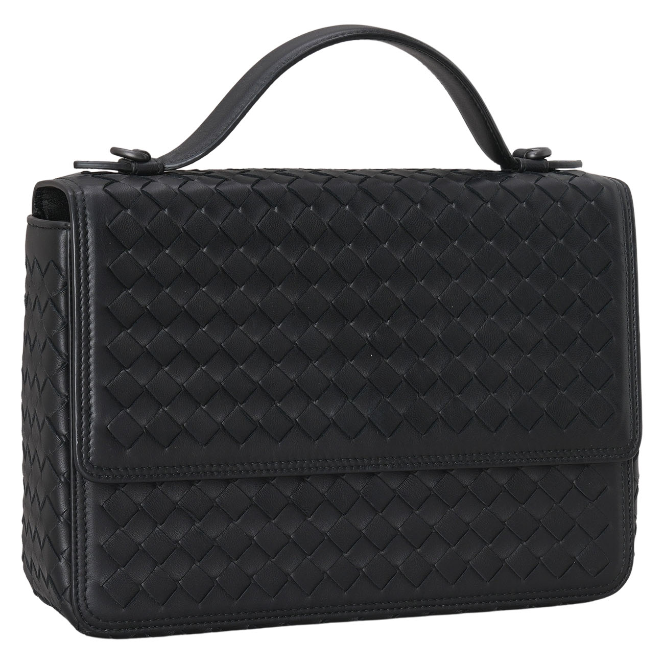 BOTTEGA VENETA(USED)보테가베네타 인트레치아토 알룸나 탑핸들 숄더백 스몰